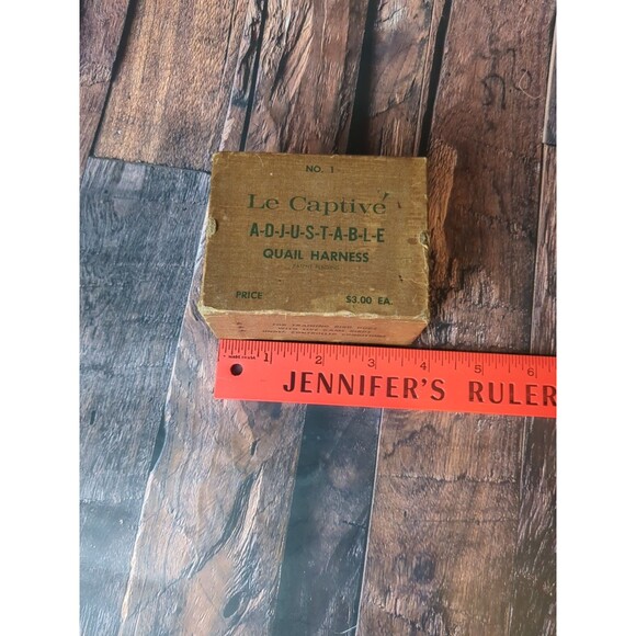 VTG Studded Quail Harness Le Captive Leather Strap Game Bird Rustic Cabin Decor - Picture 16 of 16